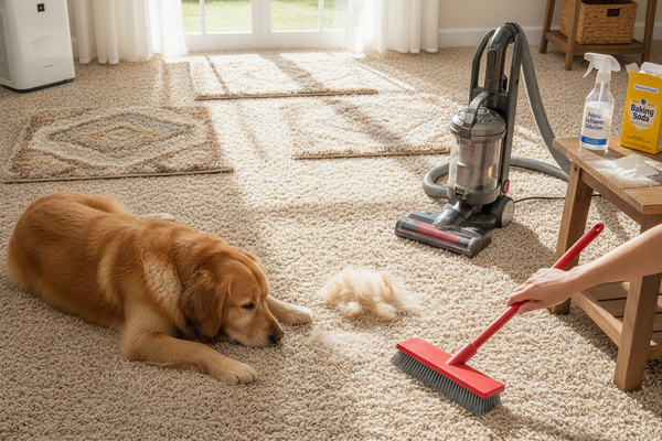 How to remove pet hair from carpet using eco-friendly tools and tips for a cleaner home