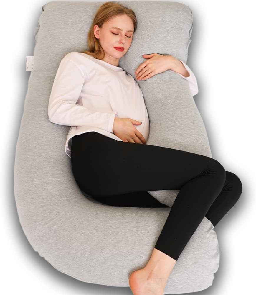 Pregnancy U Shaped Pillow - 58 Inch Full Body Maternity Pillow for Pregnant Women, Cooling Sleep Essential - Yenka Supply