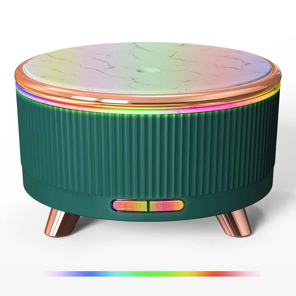 Ultrasonic Aroma Diffuser Wood Grain Home Mini 500ml Humidifier Desktop Large Capacity Essential Oil Diffuser