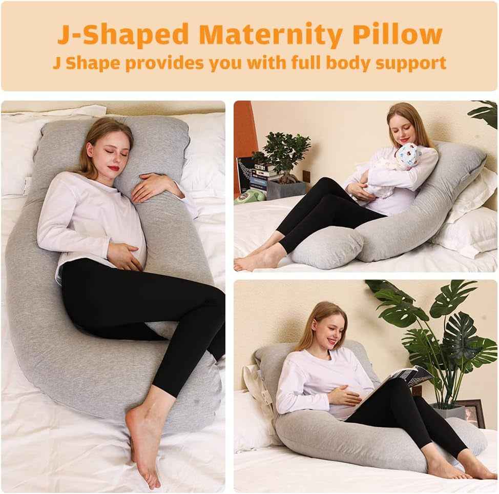 Pregnancy U Shaped Pillow - 58 Inch Full Body Maternity Pillow for Pregnant Women, Cooling Sleep Essential - Yenka Supply