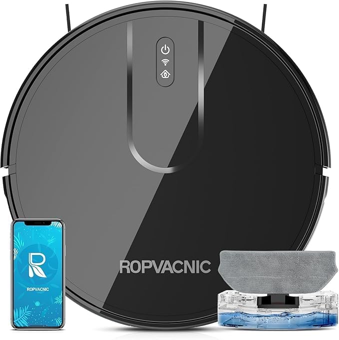 Robot Vacuum Cleaner with 5200Pa Suction and Mop Combo - Self-Charging with Advanced Obstacle Avoidance and Personalized Cleaning Adjustments - Yenka Supply