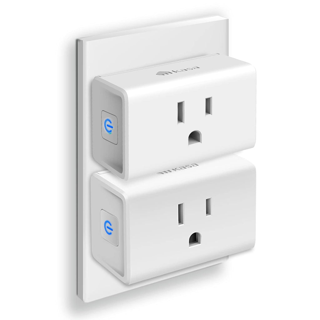 Kasa Smart Plug Ultra Mini 15A - Wi-Fi Smart Plug for Alexa & Google Home, No Hub Required, UL Certified, 2.4G WiFi Only, 2 Count (EP10P2), White - Yenka Supply