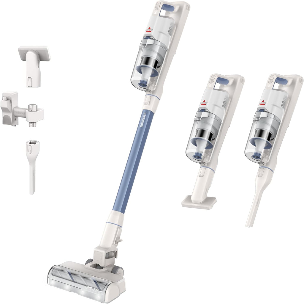 Bissell PowerClean FurGuard 280W Self-Standing Cordless Vacuum w/Self-Cleaning Brush Roll, Strong Suction, Removeable Battery, Wall Mount, Upholstery Tool & Bright Headlights Yenka Supply