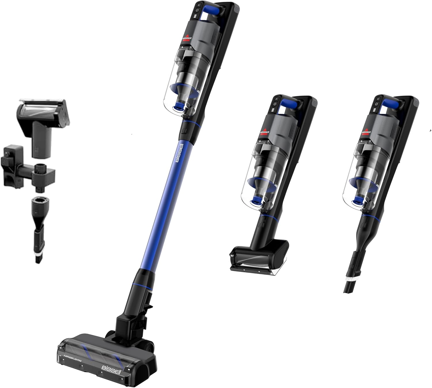 Bissell PowerClean FurGuard 280W Self-Standing Cordless Vacuum w/Self-Cleaning Brush Roll, Strong Suction, Removeable Battery, Wall Mount, Upholstery Tool & Bright Headlights Yenka Supply