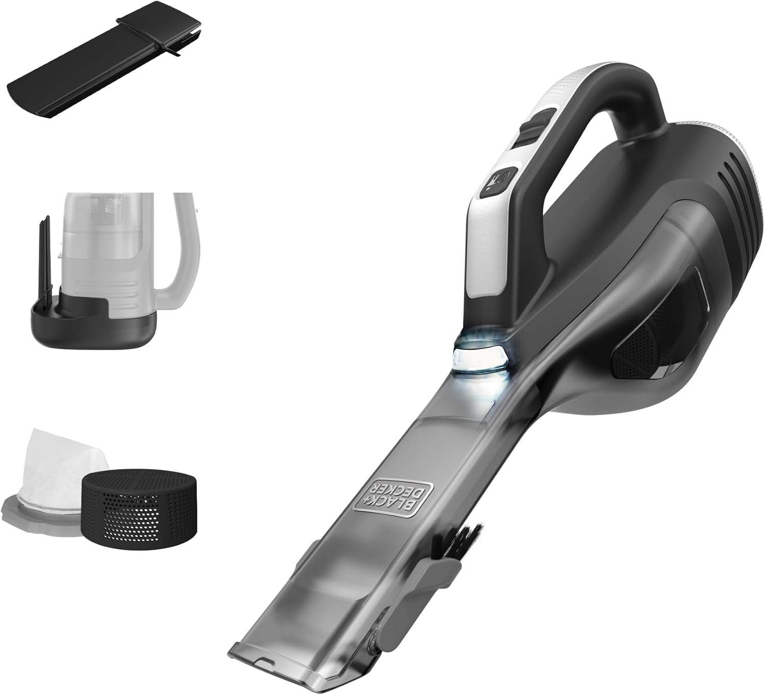 BLACK+DECKER Dustbuster Advanced Clean Handheld Vacuum Cleaner - Cordless Compact Home and Car Vacuum with Crevice Tool, Rotating Nozzle, and Charging Station - Yenka Supply