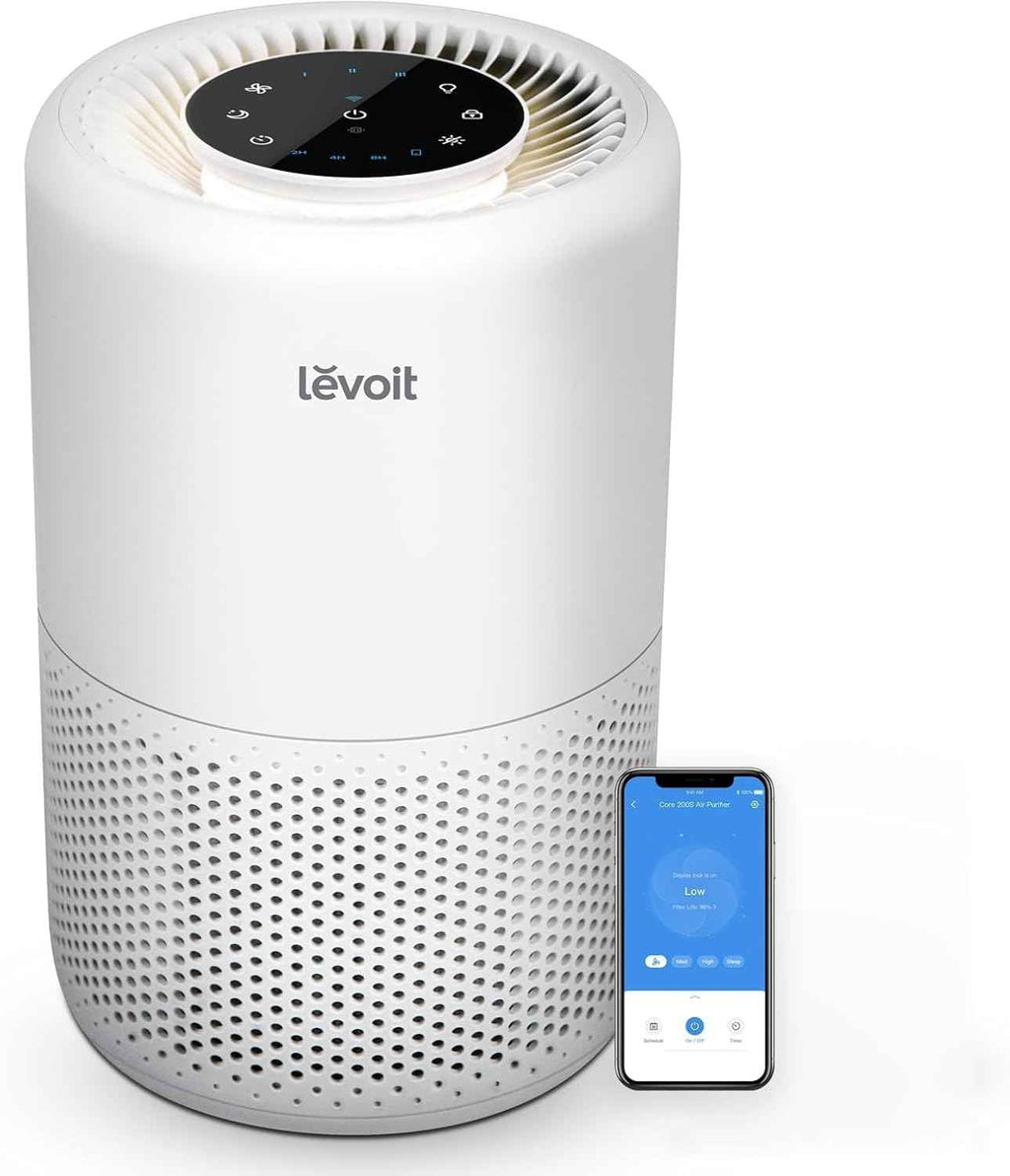 LEVOIT Air Purifier for Bedroom - Core Mini-P with 3-in-1 Filter and Aroma Pad, AHAM Verified, Removes Smoke, Allergens, Odors, Ideal for Home and Office Use - Yenka Supply
