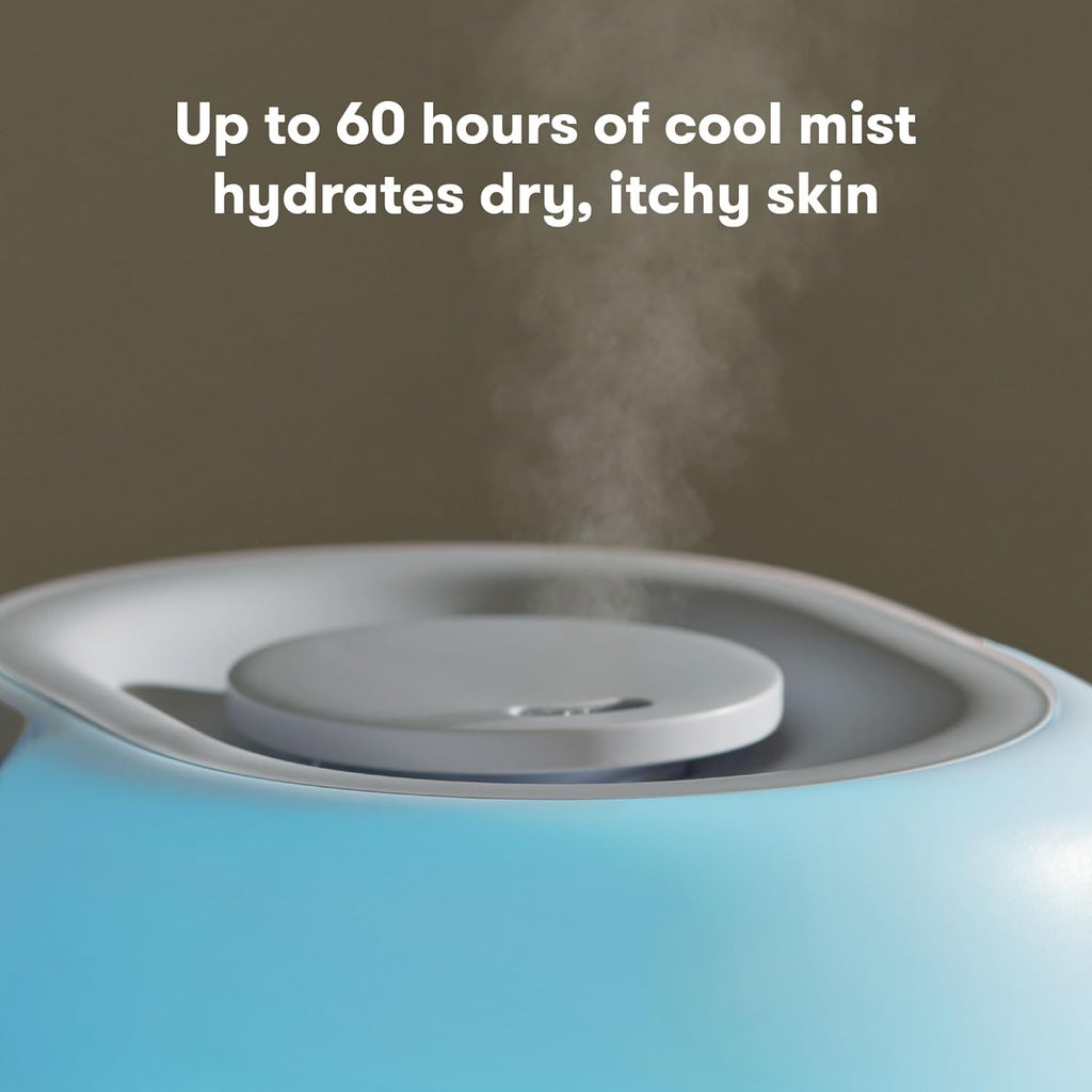Frida Baby 3-in-1 Cool Mist Humidifier for Large Rooms, Top Fill Humidifier for Bedroom, Allergy Relief, 60 Hour Runtime + Nightlight, Auto Shut-Off, Quiet, Carry Handle, Essential Oil Diffuser Yenka Supply