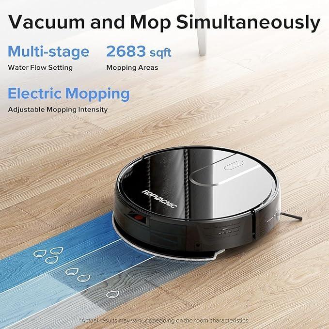 Robot Vacuum Cleaner with 5200Pa Suction and Mop Combo - Self-Charging with Advanced Obstacle Avoidance and Personalized Cleaning Adjustments - Yenka Supply
