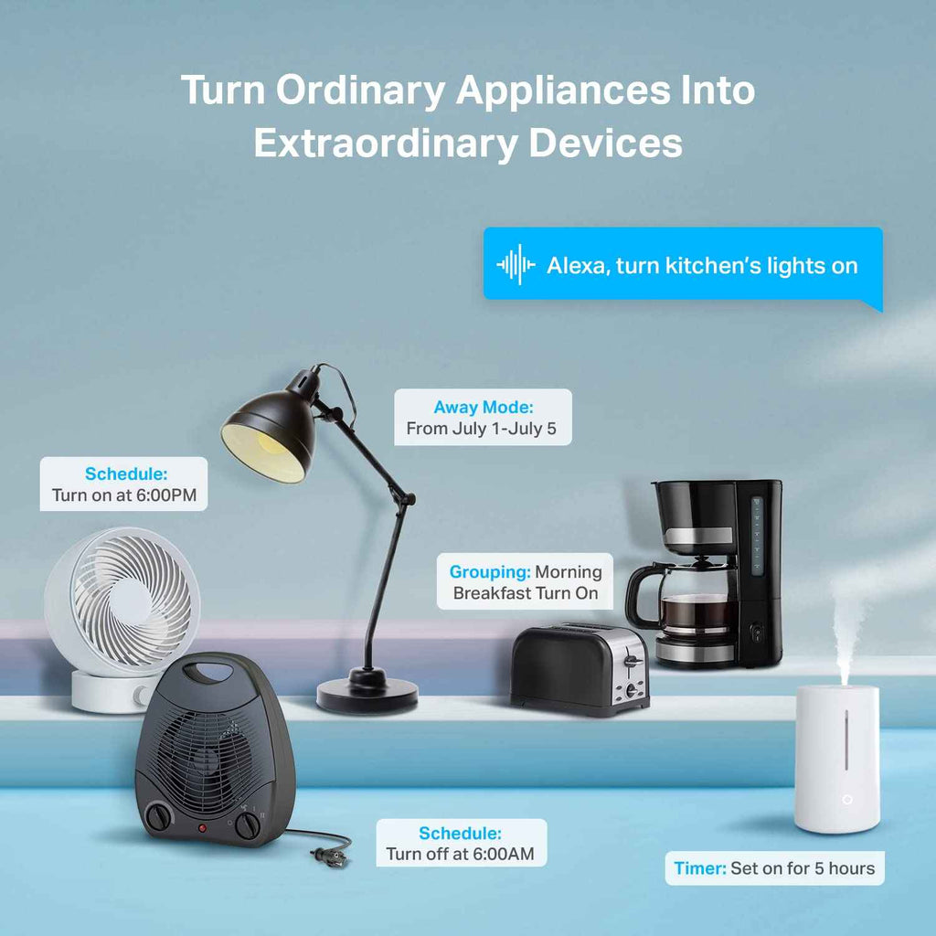 Kasa Smart Plug Ultra Mini 15A - Wi-Fi Smart Plug for Alexa & Google Home, No Hub Required, UL Certified, 2.4G WiFi Only, 2 Count (EP10P2), White