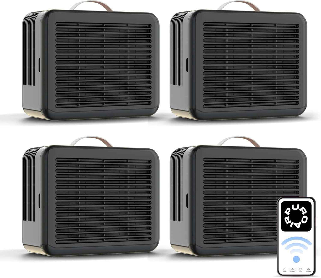 PuroAir Smart HEPA Air Cleaner Purifier 100i for Home, Pets & Offices - Portable Small Air Purifier for Rooms up to 550 Ft²