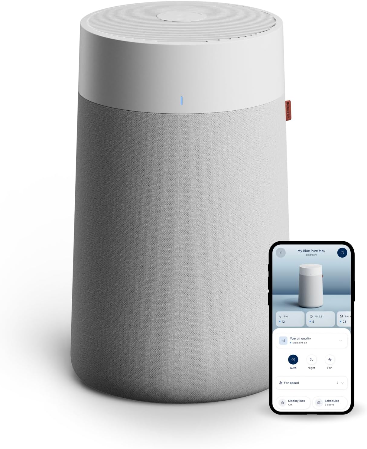 BLUEAIR Blue Pure 311i Max Smart Air Purifier for Medium Rooms up to 1,800 Sq Ft HEPASilent Air Cleaner for Pets Allergies Smoke & Dust WiFi Air Purifier with Auto Mode Quiet Air Purifier for Bedroom Yenka Supply