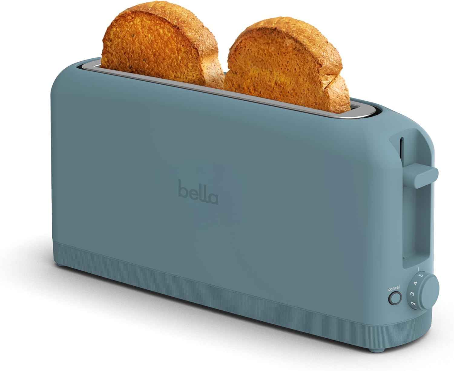Bella Slim Toaster with 6 Setting Shade Control, 10” Long Slot, Auto Shutoff & Reheat Functions - Yenka Supply