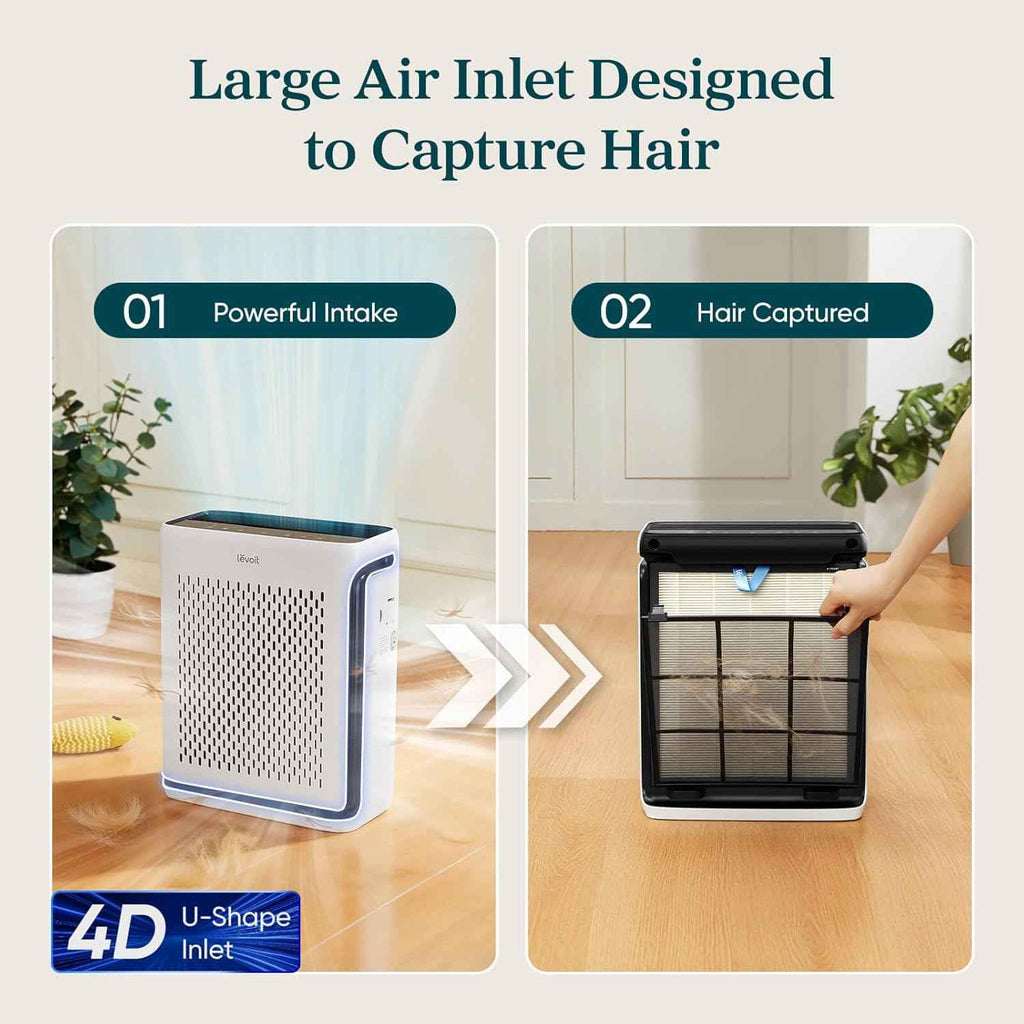 LEVOIT Air Purifier for Large Rooms Up to 1073Ft² with Air Quality Monitor, Smart WiFi, HEPA Sleep Mode, and Washable Pre-Filter, AHAM Verified, Ideal for Pets and Allergies, Vital 100S-P, White - Yenka Supply