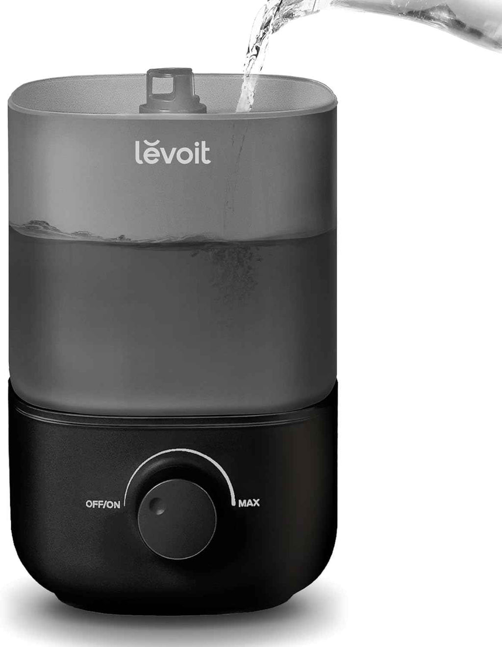 LEVOIT Top Fill Humidifier for Blocked Nose, 2.5L Tank for Large Room, Quiet Cool Mist Air Humidifier for Home Baby Nursery & Plants, Easy to Fill & Clean, Auto Shut-off for Safety, 25H