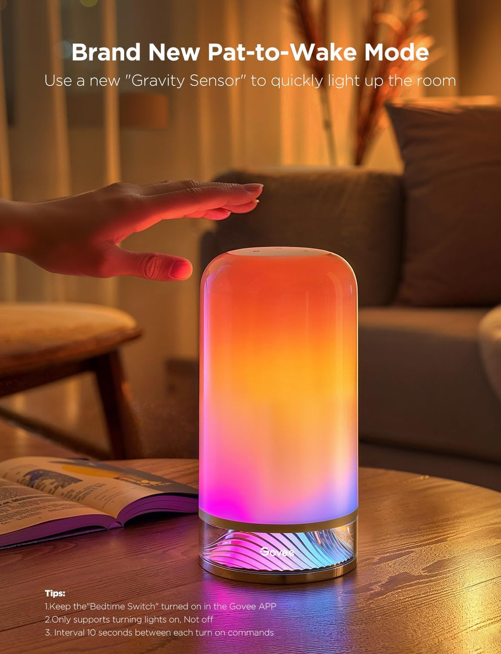 Govee RGBIC Smart Table Lamp 2, Touch Bedside Small Table Lamp Compatible with SmartThings, Matter, Alexa, Desk Lamp with 64 Scene Modes, Nightstand Lamp for Bedroom Living Room Night Light(Corded) Yenka Supply