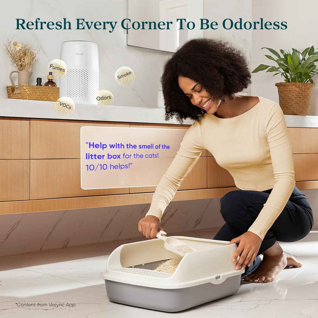 LEVOIT Air Purifier for Bedroom - Core Mini-P with 3-in-1 Filter and Aroma Pad, AHAM Verified, Removes Smoke, Allergens, Odors, Ideal for Home and Office Use - Yenka Supply