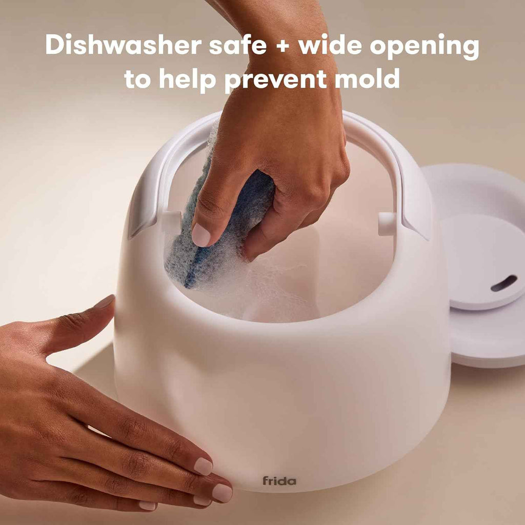 Frida Baby 3-in-1 Cool Mist Humidifier for Clogged Nose Relief, Top Fill Design for Babies, 60 Hour Runtime, Nightlight, Auto Shut-Off, Quiet Operation, Essential Oil Diffuser