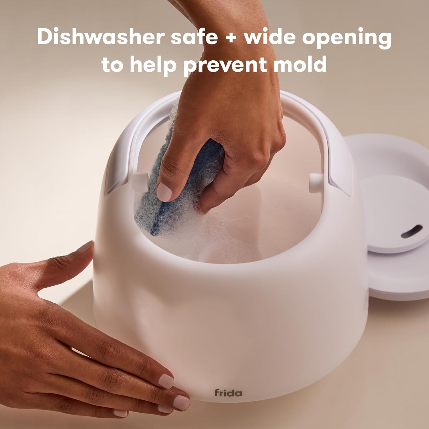 Frida Baby 3-in-1 Cool Mist Humidifier for Large Rooms, Top Fill Humidifier for Bedroom, Allergy Relief, 60 Hour Runtime + Nightlight, Auto Shut-Off, Quiet, Carry Handle, Essential Oil Diffuser Yenka Supply