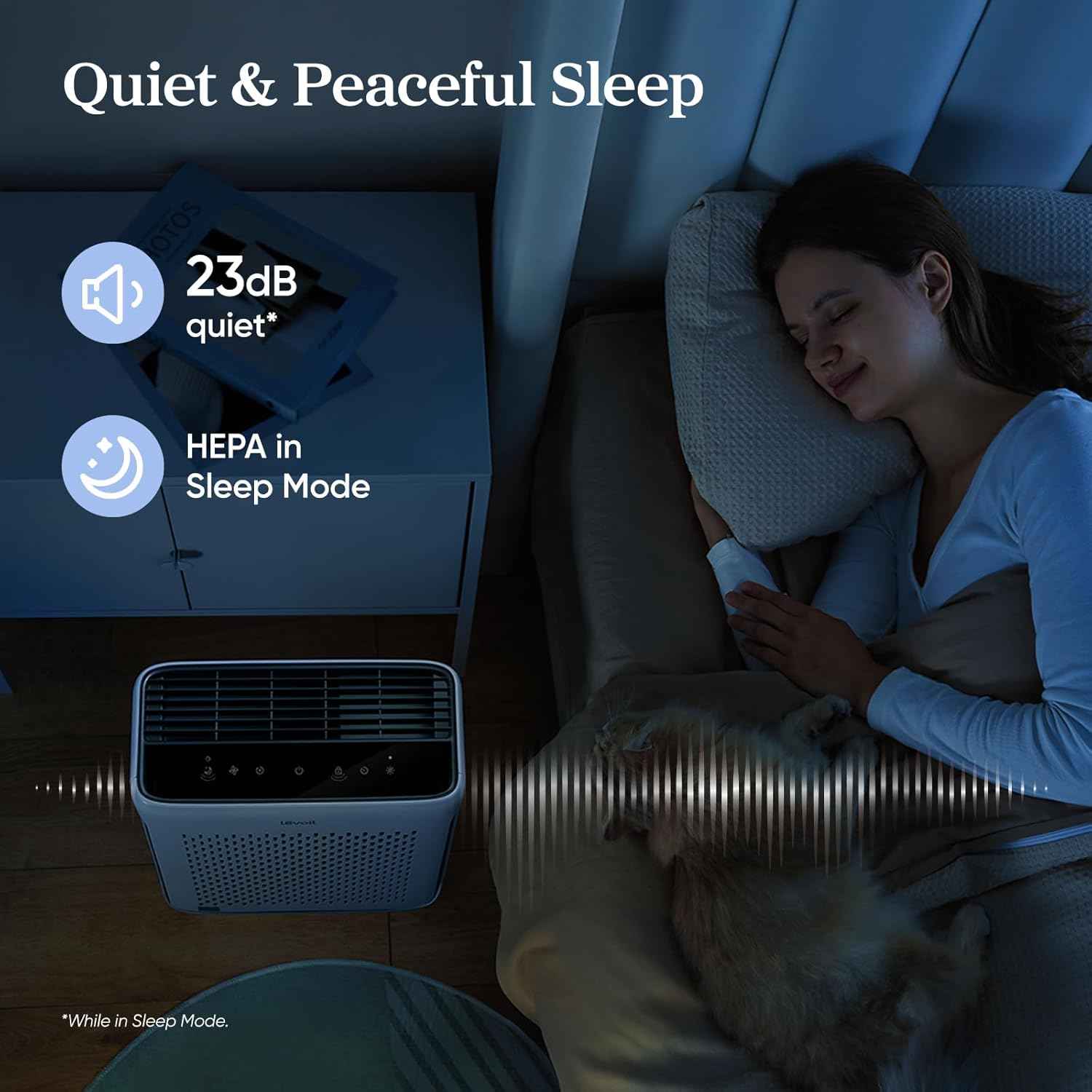 LEVOIT Air Purifier for Large Rooms Up to 1073Ft² with Air Quality Monitor, Smart WiFi, HEPA Sleep Mode, and Washable Pre-Filter, AHAM Verified, Ideal for Pets and Allergies, Vital 100S-P, White - Yenka Supply