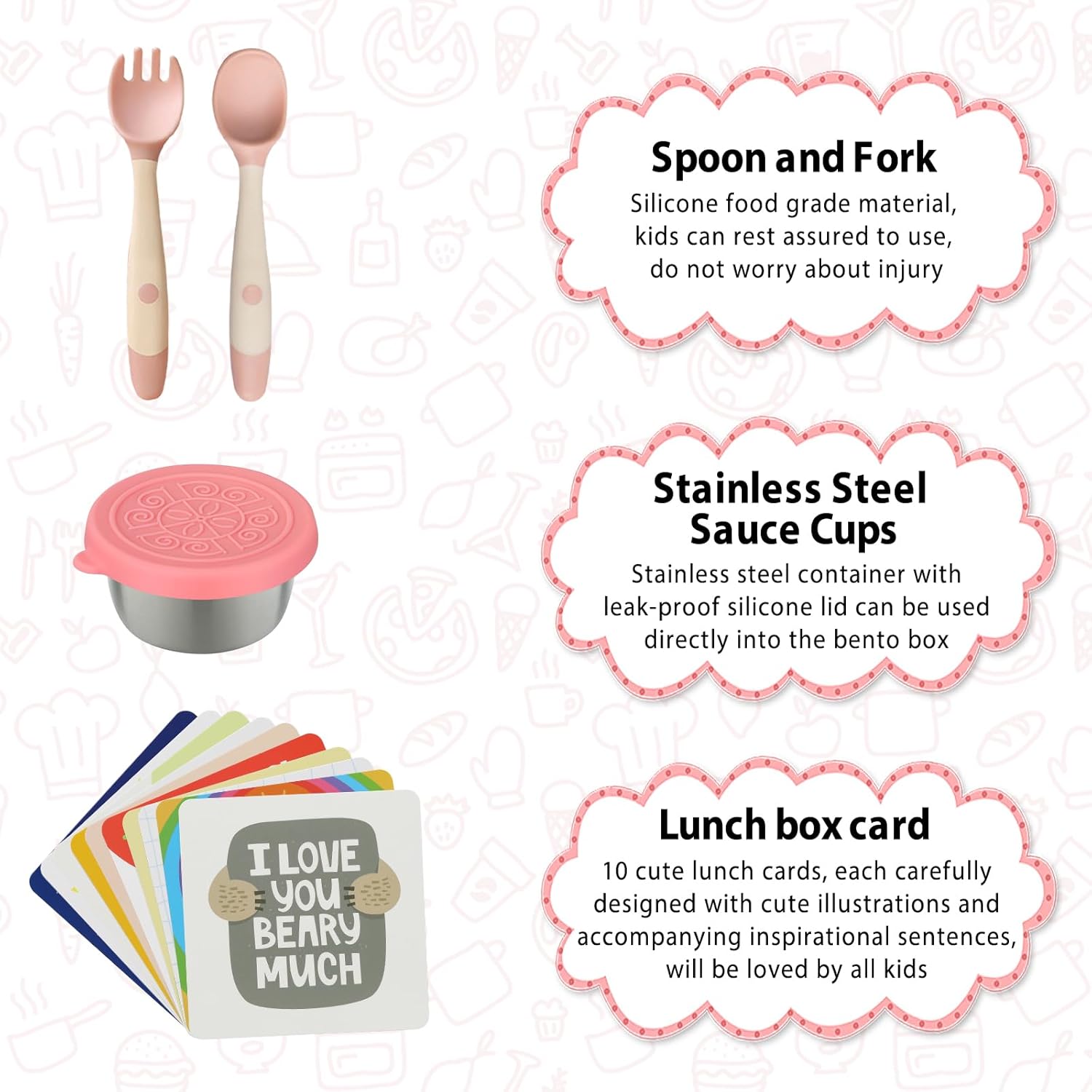 Bento Style Lunch Box for Kids with 12oz Soup Thermo - Leak-Proof Food Container, 5 Compartment Hot Food Jar & Insulated Lunch Bag for School - Yenka Supply