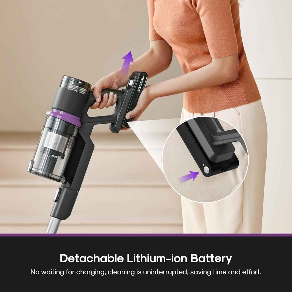 Eureka Wireless Vacuum - Lightweight 5.5 lbs Wireless Vacuum with 50 Min Runtime, Ideal for Pet Hair & Allergies on Hardwood & Carpet