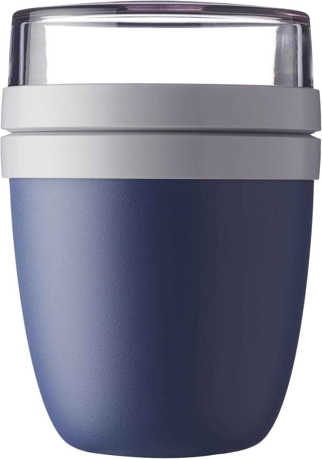Mepal Overnight Oats jar - Practical Yoghurt Cup & Muesli Cup - Separate Compartments for Yoghurt & Muesli - Suitable for Freezer, Microwave & Dishwasher - 500 ml + 200 ml - Nordic Blue - Yenka Supply