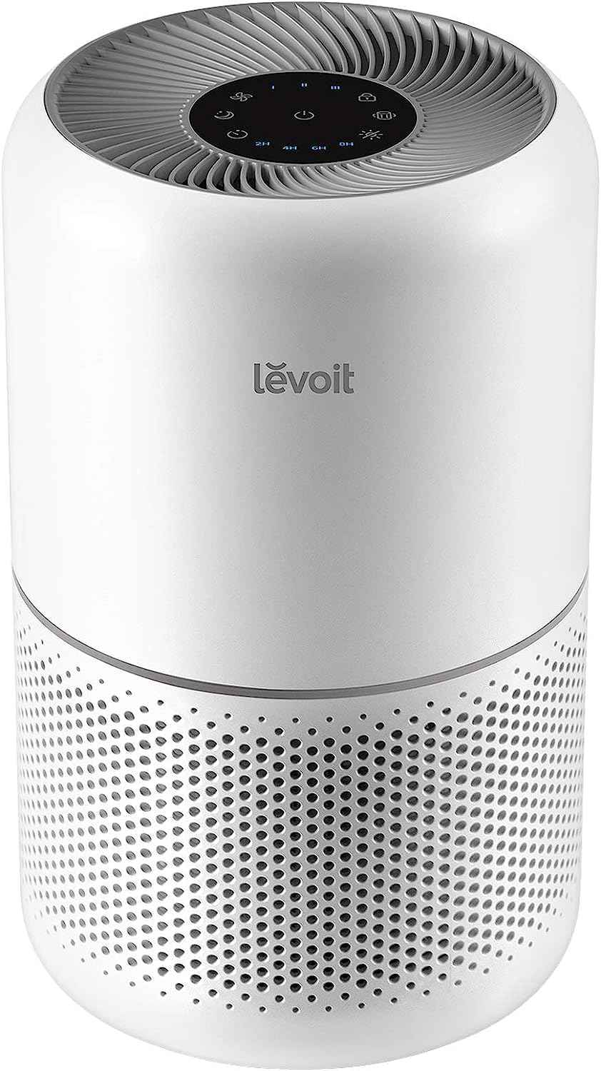 LEVOIT HEPA Air Purifier for Cat Allergies - Effective Home Allergens & Pet Hair Removal, Covers Up to 1073 ft², Core300-P with Sleep Mode and 3-in-1 Filter, White