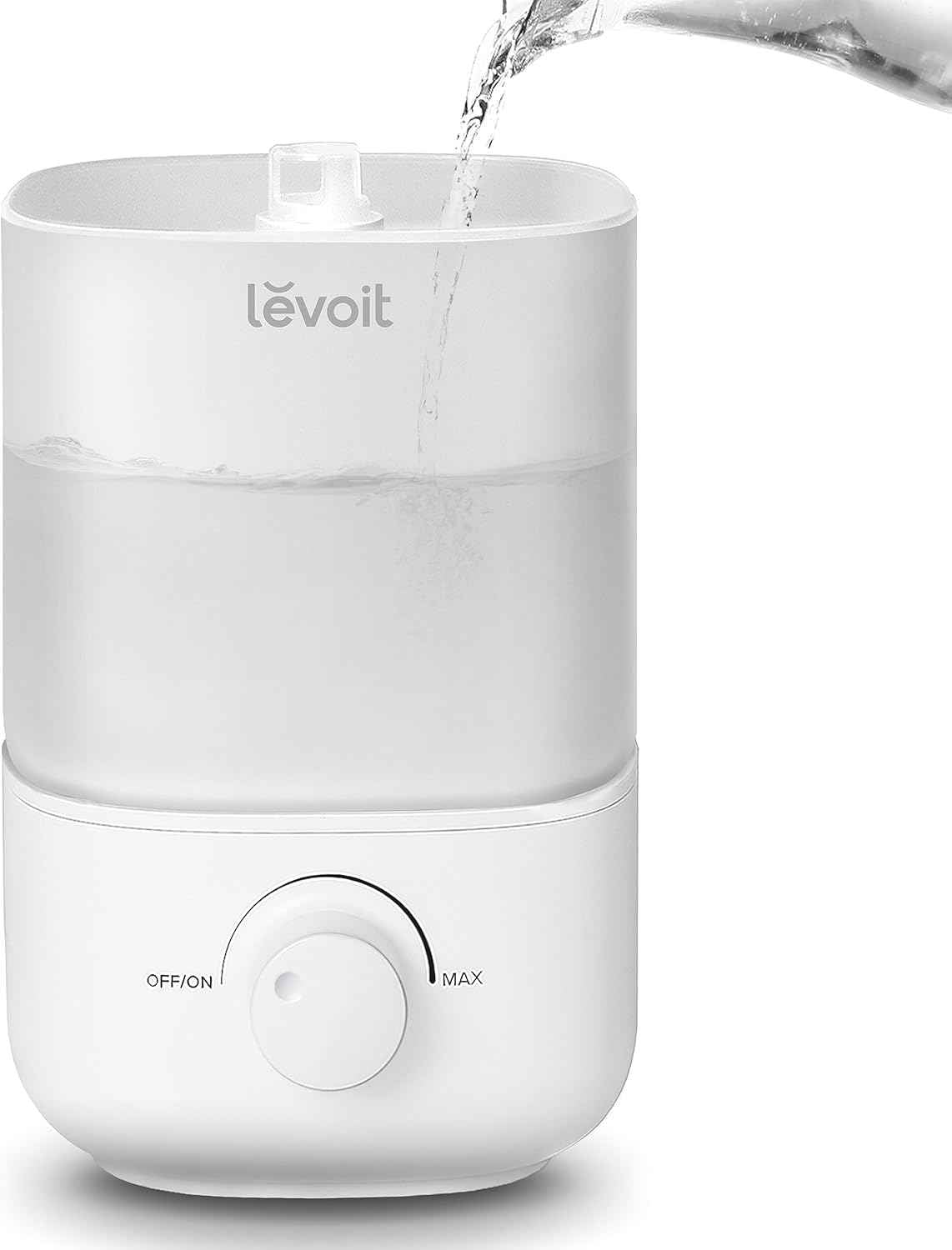 LEVOIT Humidifiers for Bedroom, 4.2L Top Fill for Large Room with 42H Runtime, Dishwasher Safe Design Easy to Clean, 21dB Quiet Cool Mist for Baby, Plants, Night Light, Essential Oil Diffuser, White