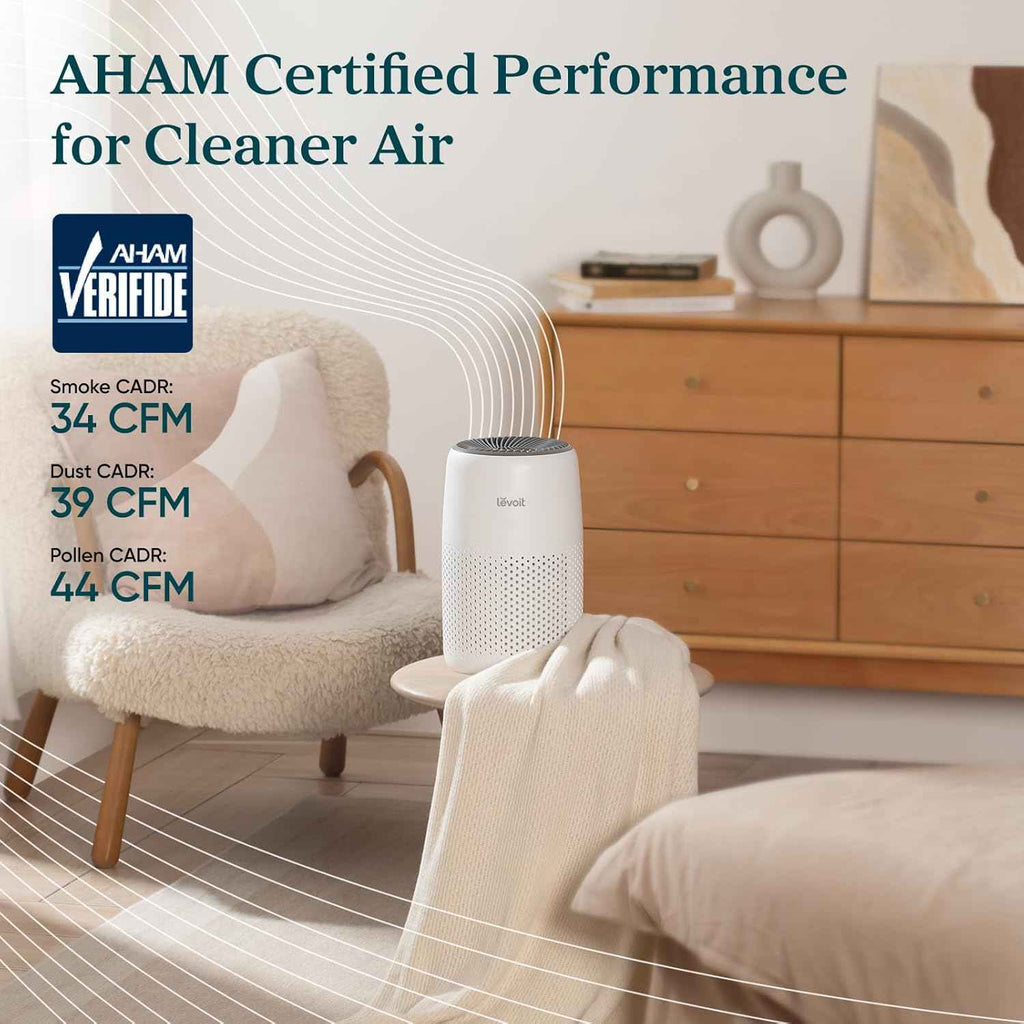 LEVOIT Air Purifier for Bedroom - Core Mini-P with 3-in-1 Filter and Aroma Pad, AHAM Verified, Removes Smoke, Allergens, Odors, Ideal for Home and Office Use - Yenka Supply