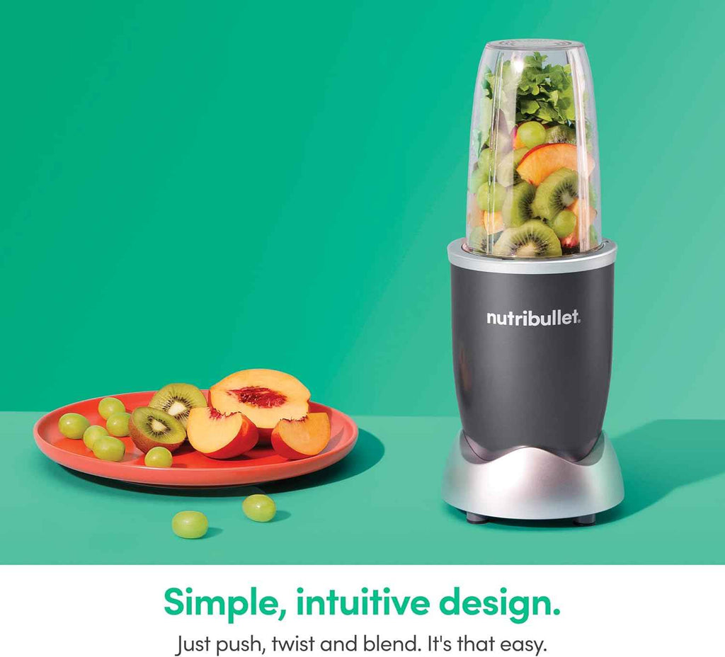 nutribullet Personal Blender, Shakes, Smoothies, Food Prep, and Frozen Blending, 24 Ounces, 600 Watt, Gray, NBR-0601WM - Yenka Supply