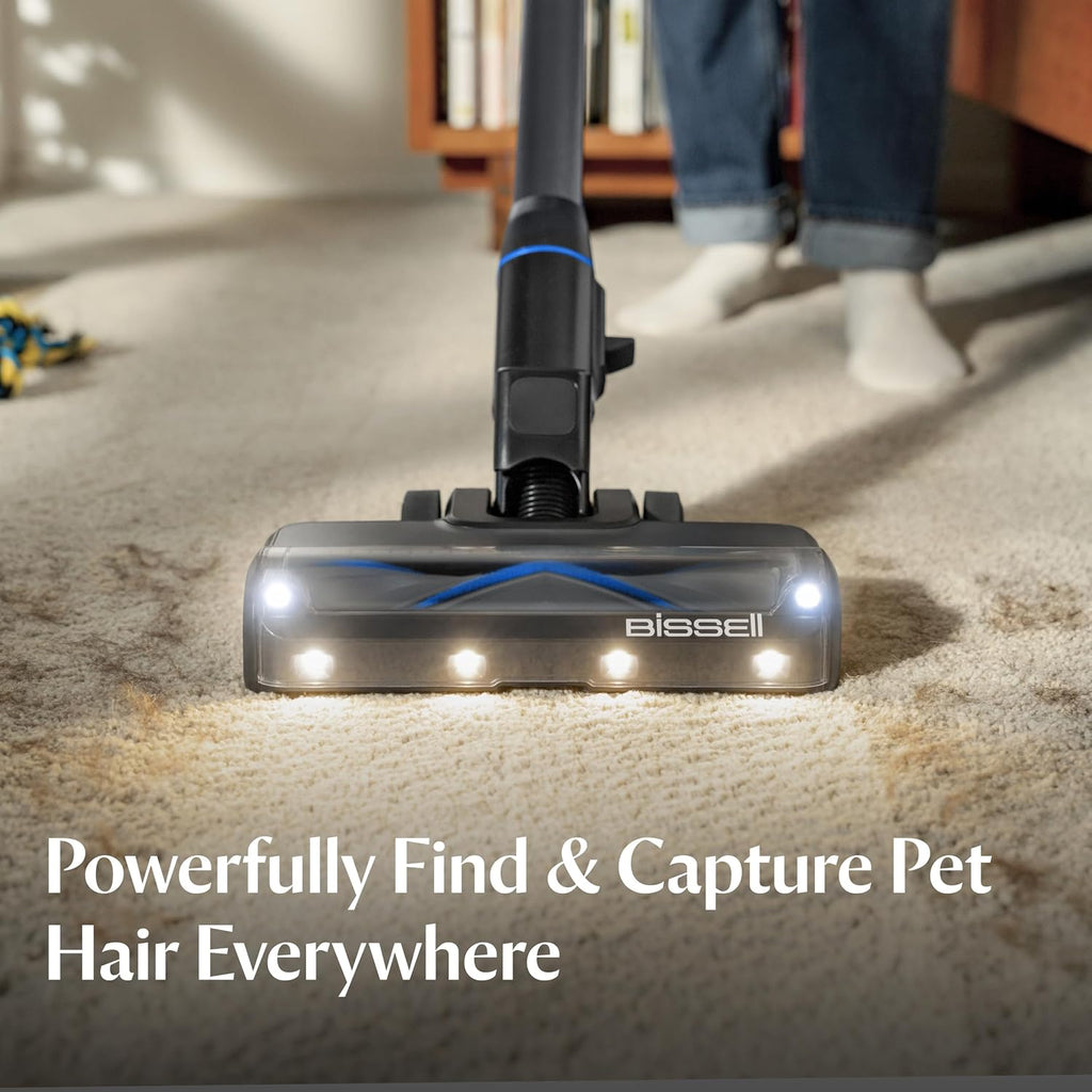 Bissell PowerClean FurGuard 280W Self-Standing Cordless Vacuum w/Self-Cleaning Brush Roll, Strong Suction, Removeable Battery, Wall Mount, Upholstery Tool & Bright Headlights Yenka Supply
