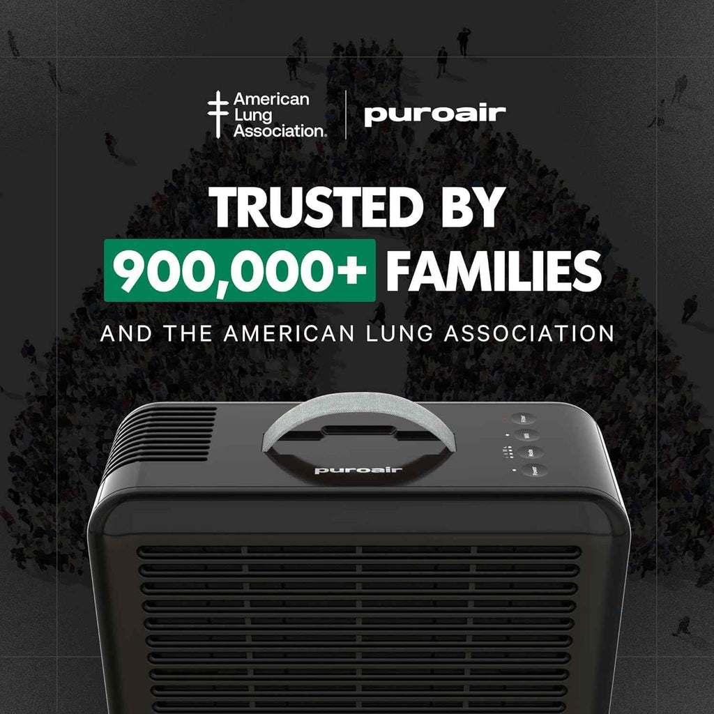 PuroAir Smart HEPA Air Cleaner Purifier 100i for Home, Pets & Offices - Portable Small Air Purifier for Rooms up to 550 Ft²