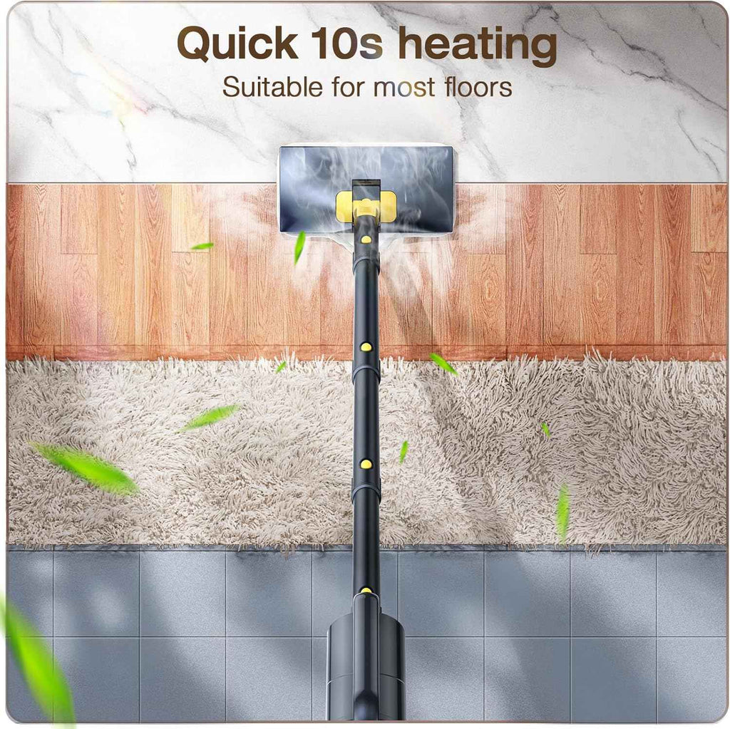 ScrubWiz Handheld Steam Cleaner - 10-in-1 Steam Mop with Detachable Cleaner, Quick Heat, 350ml Capacity, Perfect for Floors, Carpets, Tiles, and BBQ Grills - Yenka Supply