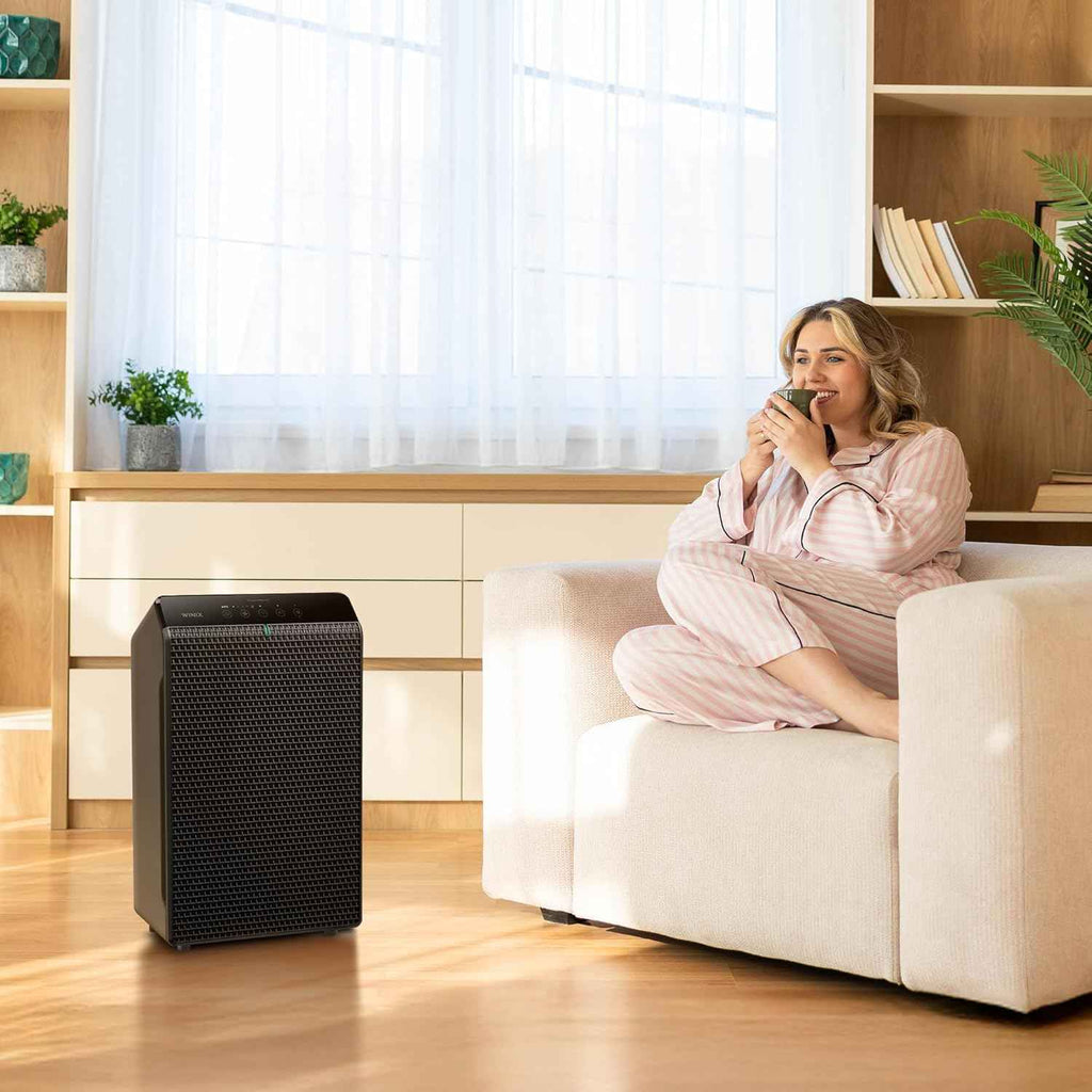 WINIX 5520 Smart Air Purifier for Home Large Room Up to 1882 Ft² in 1 Hr with Air Quality Monitor, True HEPA, High Deodorization Carbon Filter, and Auto Mode, Captures Pet Allergies, Smoke, and Dust