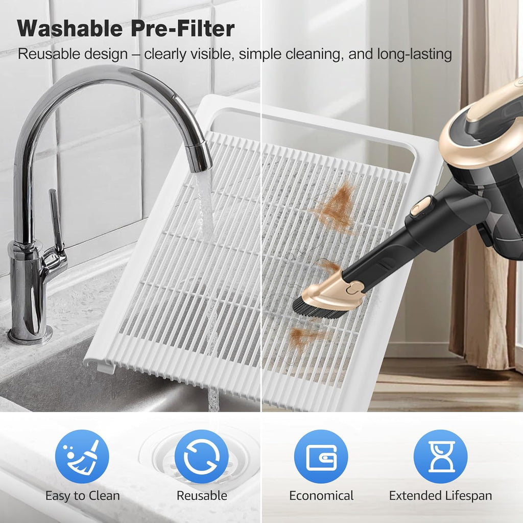 KNKA Air Purifier for Home Bedroom Large Room Up to 1,695 Ft² in 1 Hr, HEPA Air Cleaner with Washable Pre-Filter, AQI Display, ECO Mode, Sleep Mode, Pet Mode for Pets, Dust, Pollen, APH4000 Yenka Supply