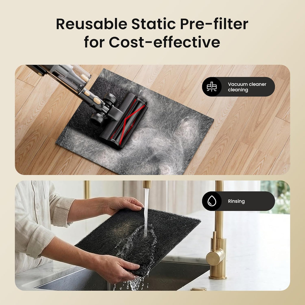 Pet Air Purifier for Home Large Room 2500 sq ft, H13 HEPA Washable Double-Sided Filter,Air Cleaner for Pet Hair Dander Odor Allergies Pollutant Smoke Dust,PM2.5 Air Quality Monitor,Auto Mode,P358 Grey Yenka Supply