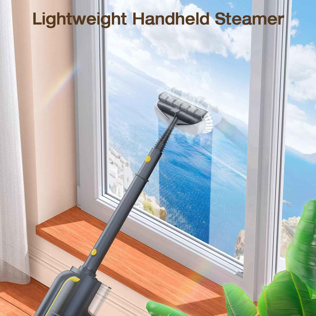 ScrubWiz Handheld Steam Cleaner - 10-in-1 Steam Mop with Detachable Cleaner, Quick Heat, 350ml Capacity, Perfect for Floors, Carpets, Tiles, and BBQ Grills - Yenka Supply
