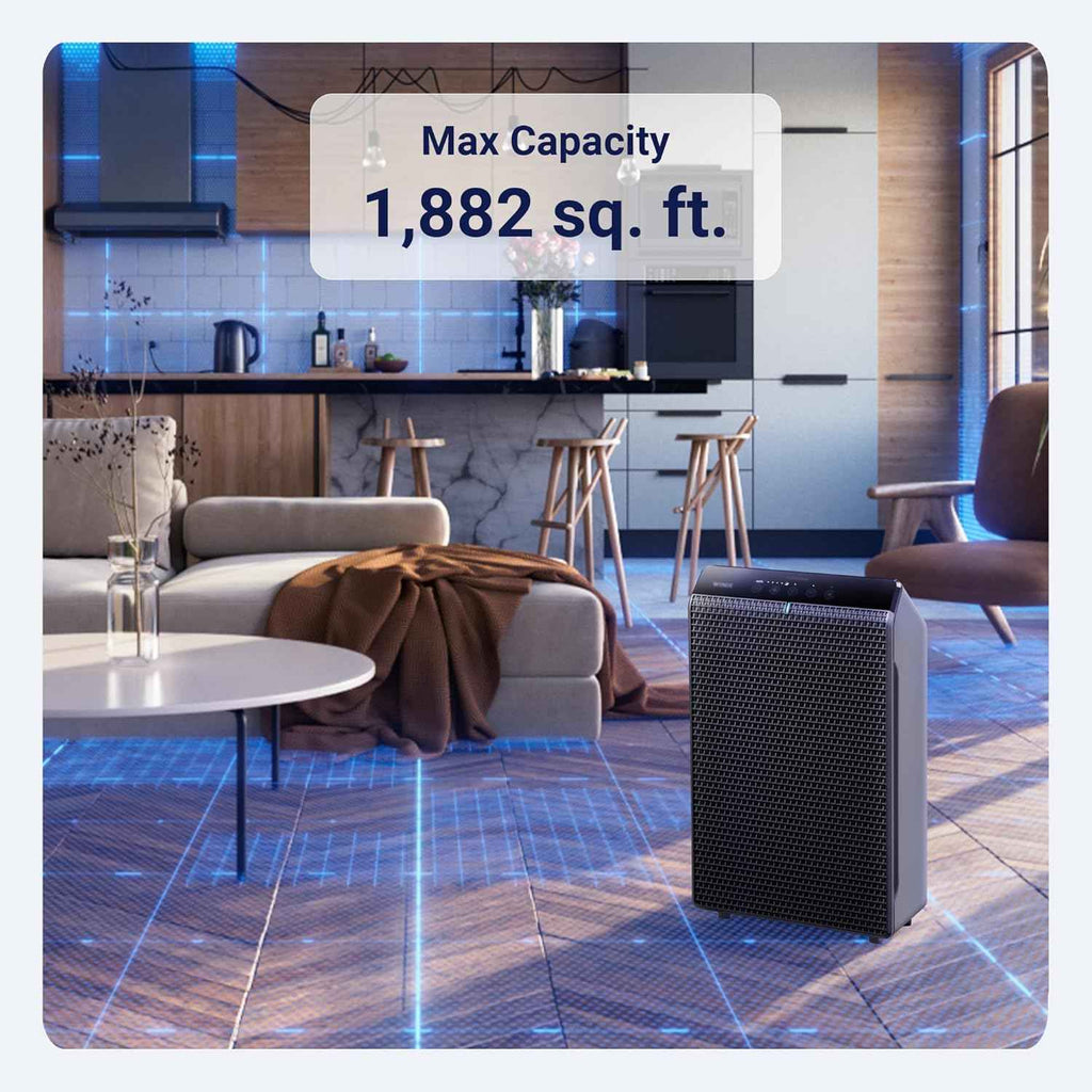 WINIX 5520 Smart Air Purifier for Home Large Room Up to 1882 Ft² in 1 Hr with Air Quality Monitor, True HEPA, High Deodorization Carbon Filter, and Auto Mode, Captures Pet Allergies, Smoke, and Dust