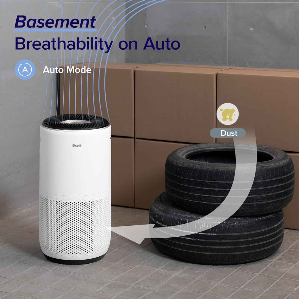 LEVOIT Air Purifier for Large Room up to 1733 Ft² with HEPA Sleep Mode, Smart WiFi, Auto Mode, and 3-in-1 Filter for Pet Allergy, Smoke, Dust - Core 400S-P, White