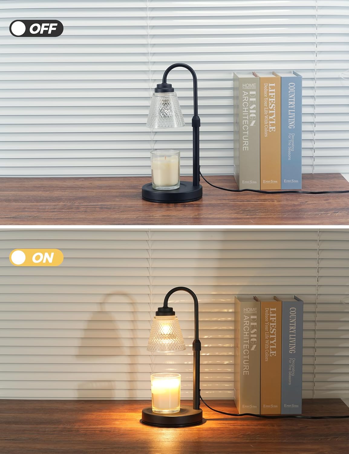 Candle Warmer Lamp with Timer Dimmer, Birthday Gifts for Mom Women Friend Sister, House Warming Gifts, Wax Melt Warmer, Office Apartment Dorm Room Home Decor Yenka Supply