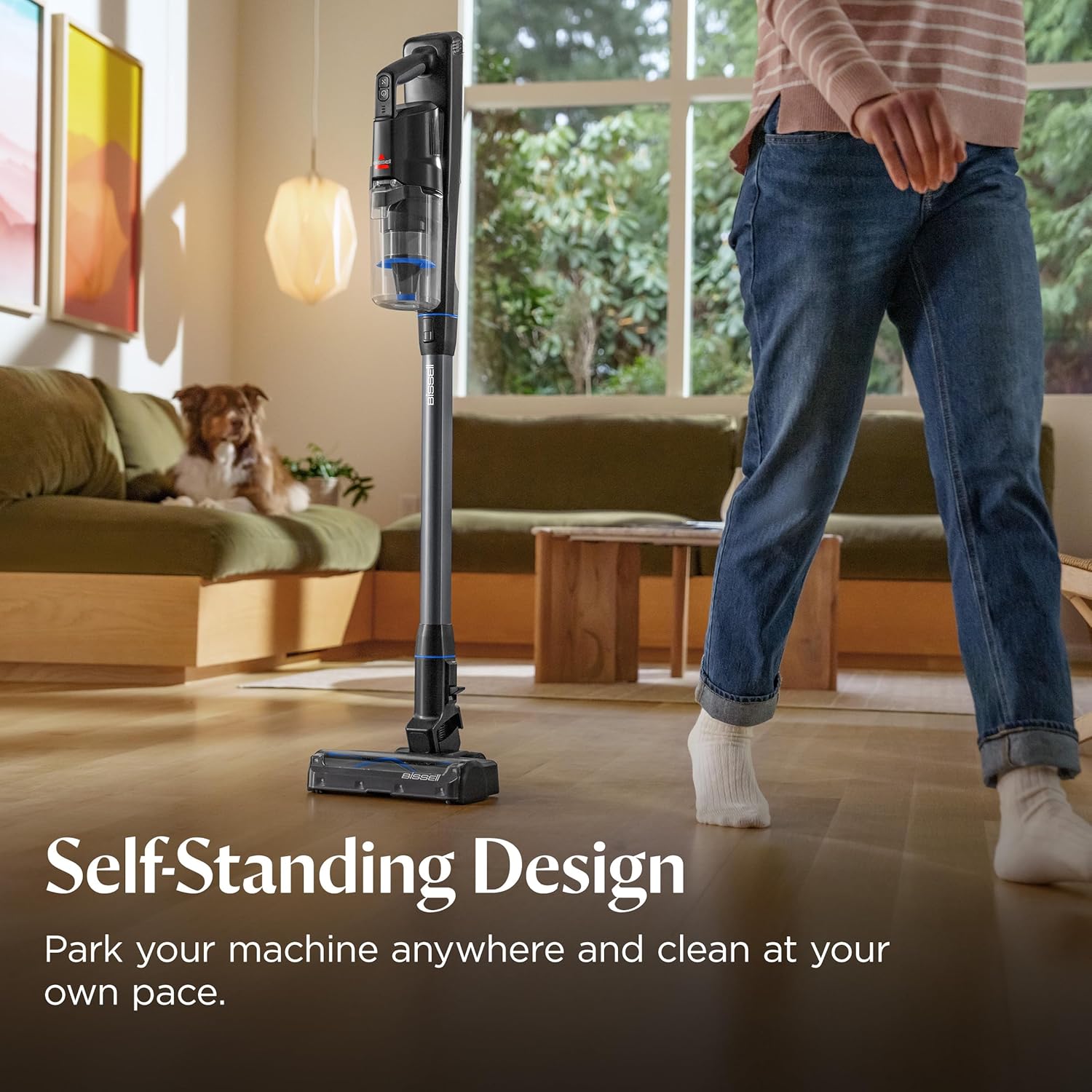 Bissell PowerClean FurGuard 280W Self-Standing Cordless Vacuum w/Self-Cleaning Brush Roll, Strong Suction, Removeable Battery, Wall Mount, Upholstery Tool & Bright Headlights Yenka Supply