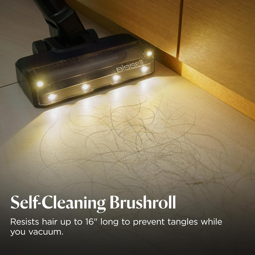 Bissell PowerClean FurGuard 280W Self-Standing Cordless Vacuum w/Self-Cleaning Brush Roll, Strong Suction, Removeable Battery, Wall Mount, Upholstery Tool & Bright Headlights Yenka Supply