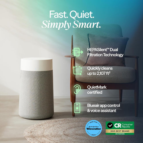 BLUEAIR Blue Pure 311i Max Smart Air Purifier for Medium Rooms up to 1,800 Sq Ft HEPASilent Air Cleaner for Pets Allergies Smoke & Dust WiFi Air Purifier with Auto Mode Quiet Air Purifier for Bedroom Yenka Supply