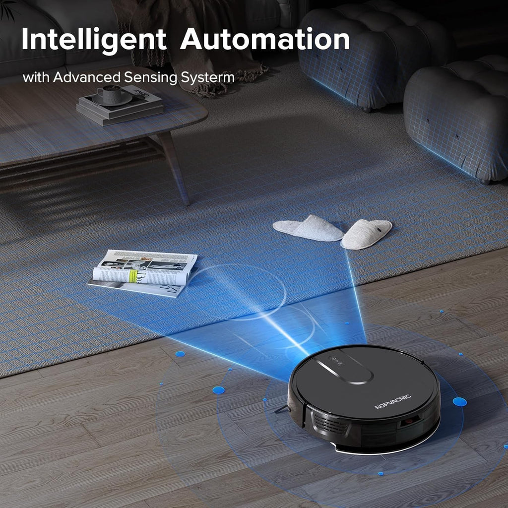 Robot Vacuum Cleaner with 5200Pa Suction and Mop Combo - Self-Charging with Advanced Obstacle Avoidance and Personalized Cleaning Adjustments - Yenka Supply
