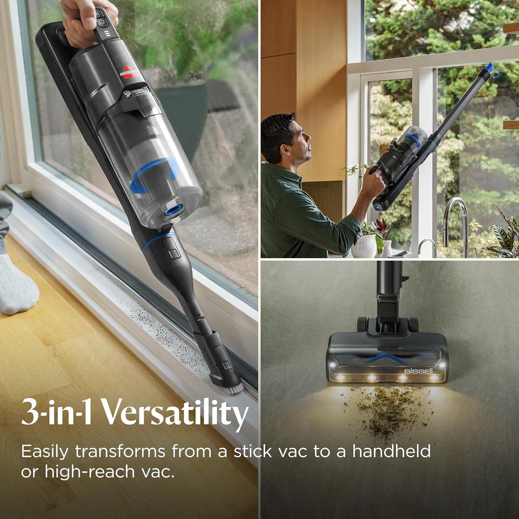 Bissell PowerClean FurGuard 280W Self-Standing Cordless Vacuum w/Self-Cleaning Brush Roll, Strong Suction, Removeable Battery, Wall Mount, Upholstery Tool & Bright Headlights Yenka Supply