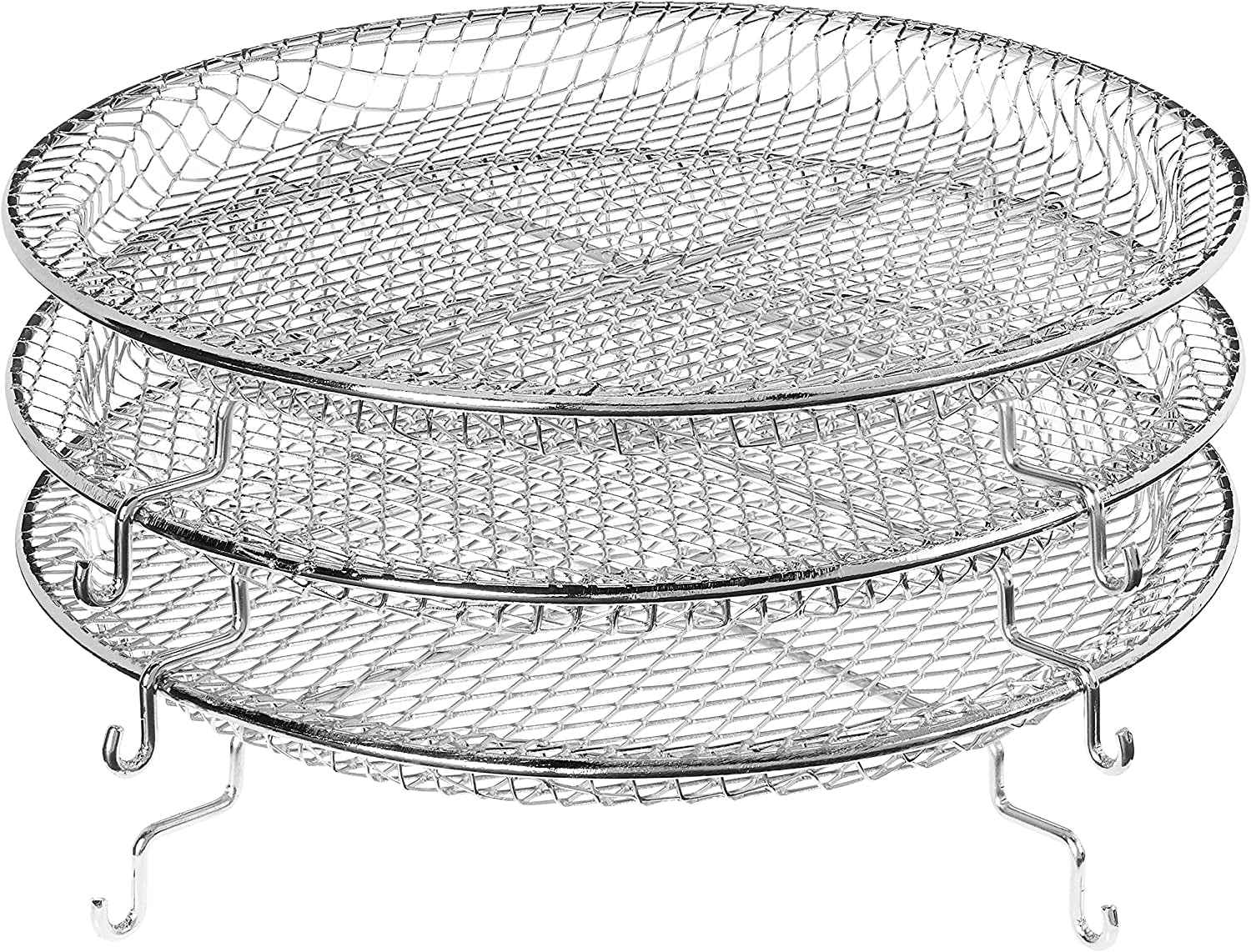 Best Air Fryer 7-Quart with Dehydrator, 3 Stackable Racks, Digital Touchscreen, 8 Functions & Recipes, Black/Copper - Yenka Supply