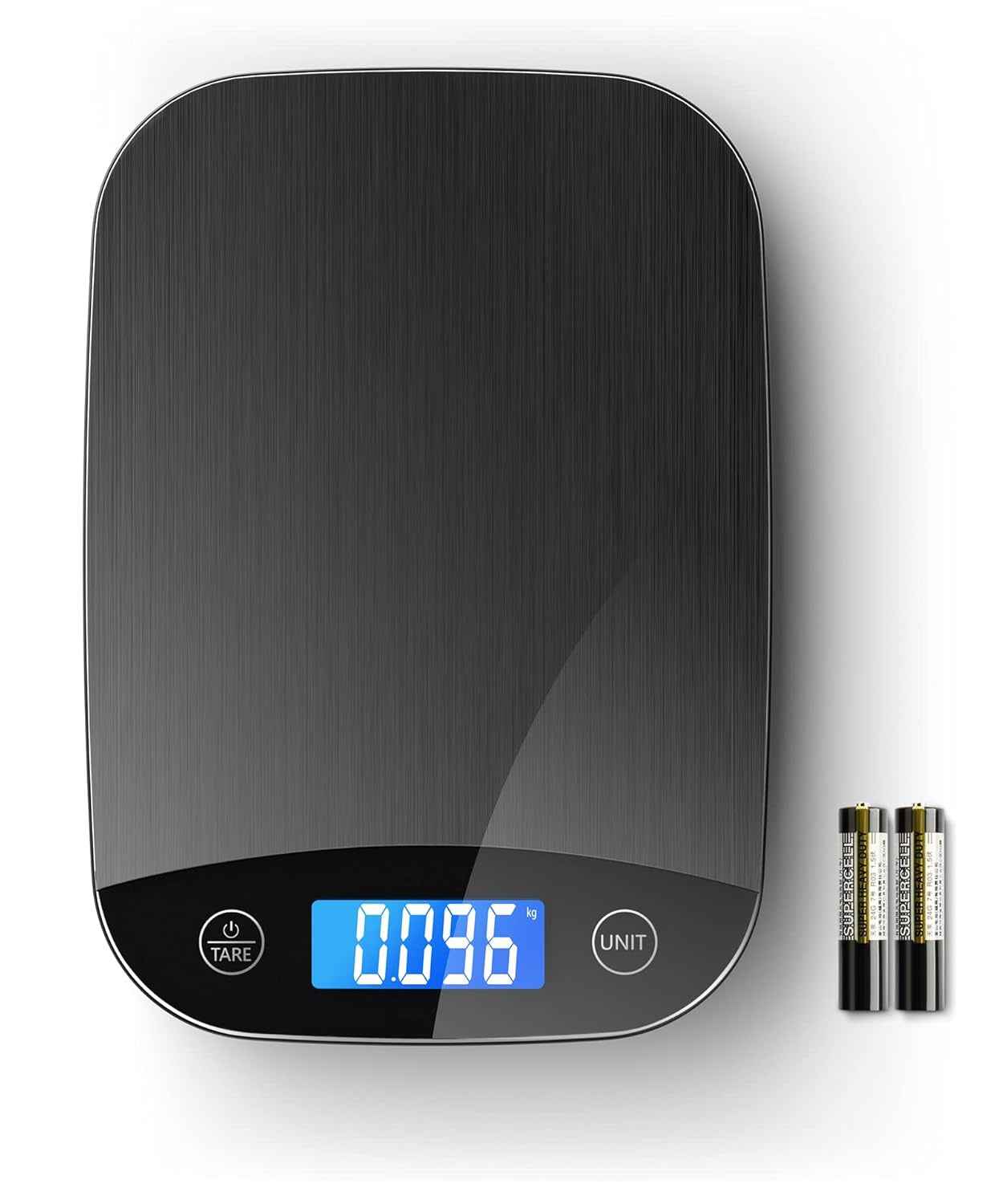 Food Scale 22Lbs Digital Kitchen Scale for Cooking Baking Weight Loss, Weighs in Grams and Ounce with 0.1Oz/1G Resolution, Sleek Design and Large LCD Screen - Yenka Supply